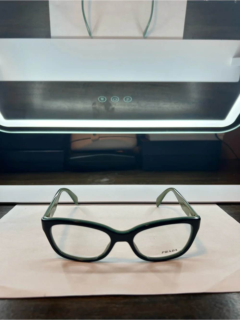 Brand New Prada women’s Black Rectangle Optical Frames VPT 20P